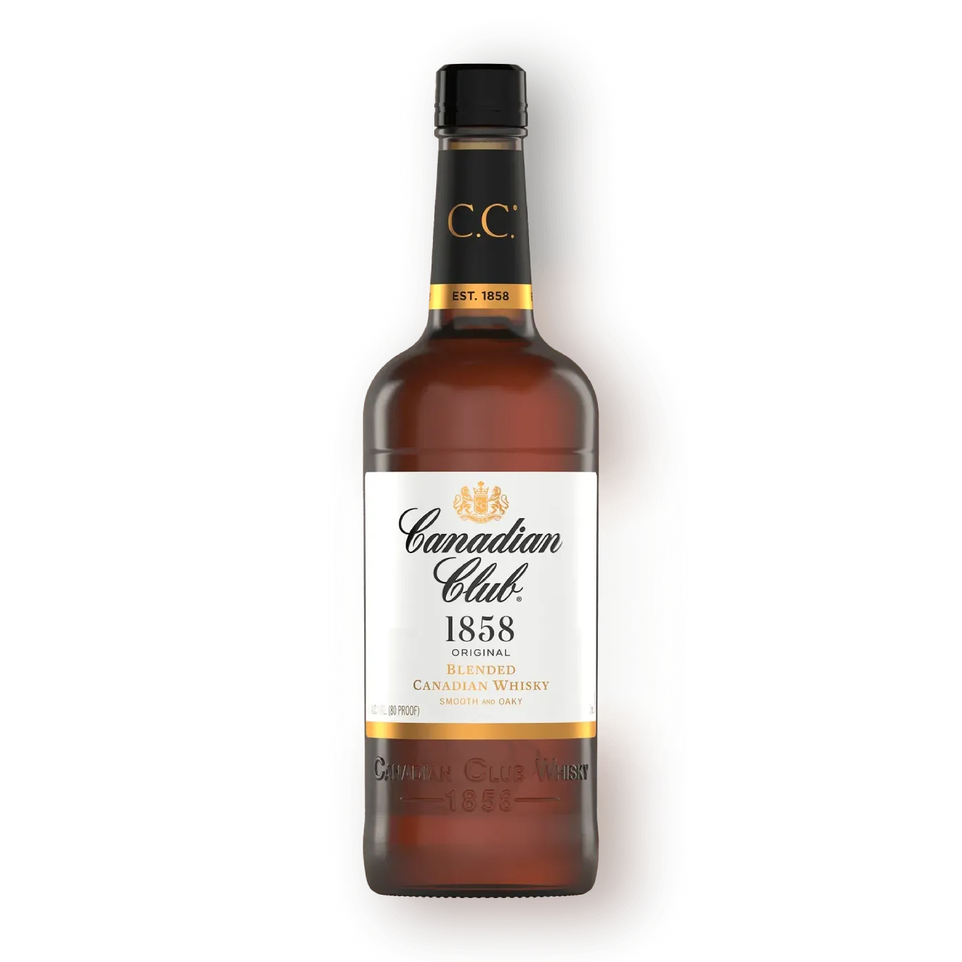 Canadian club whisky bottle 1858