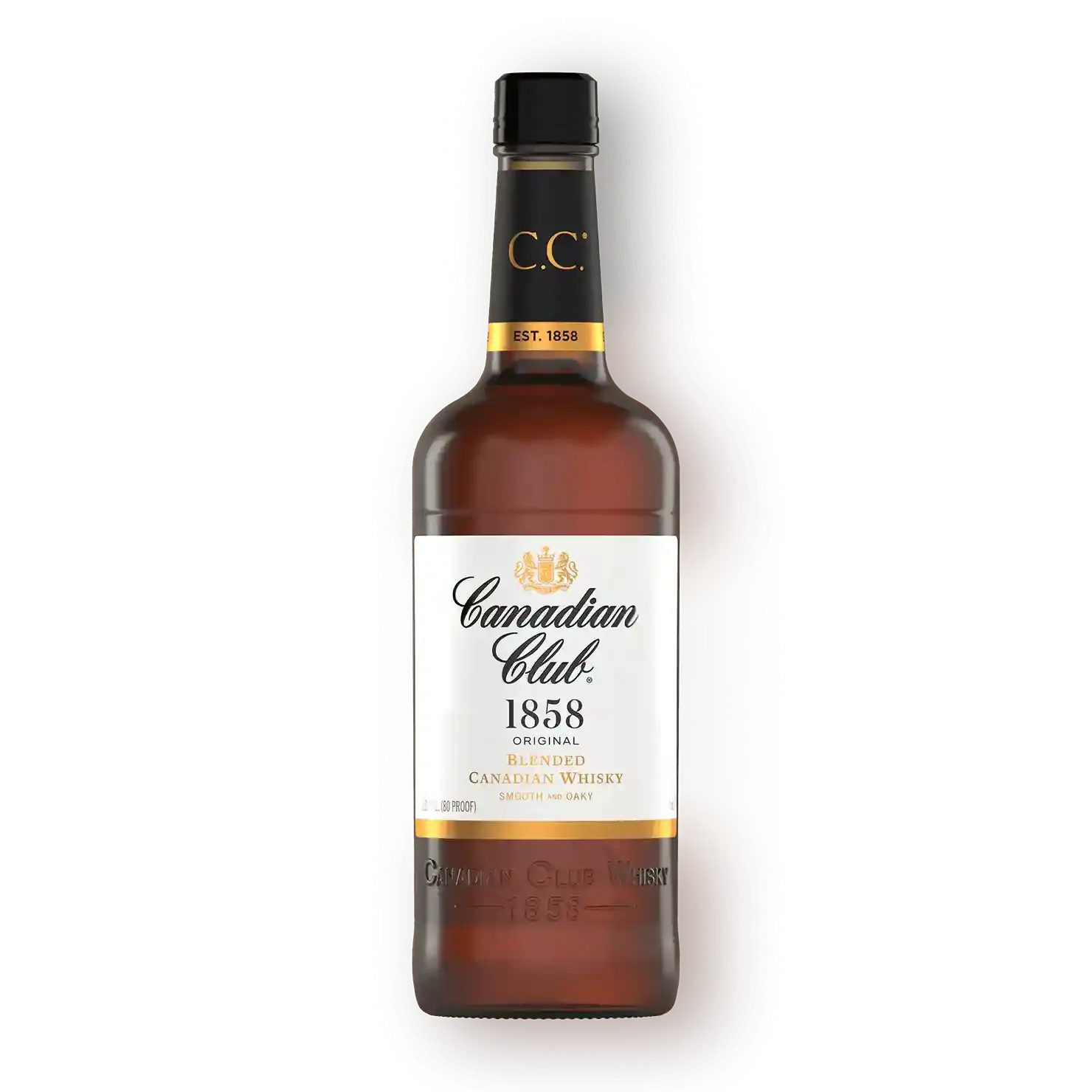 Canadian club whisky bottle 1858